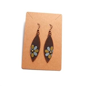 Floral Copper Earrings